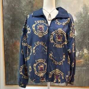 Vintage Slade Blue and Gold Patterned Jacket